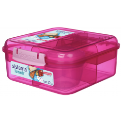 1.25L Bento Cube To Go cały różowy